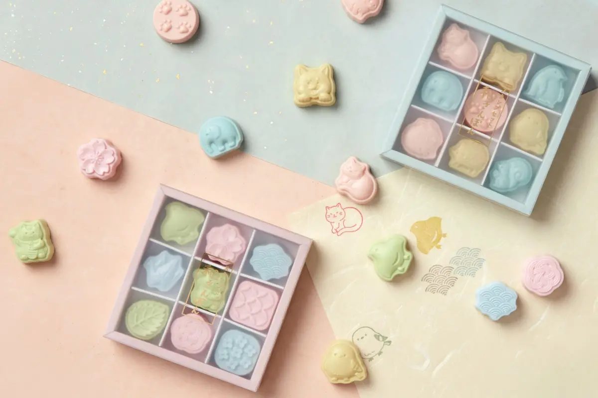まるで和菓子のよう！手帳やメモを優しく彩るスタンプセット「和さんぽん」の画像1
